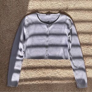 John Galt Light Purple Cardigan Sweater